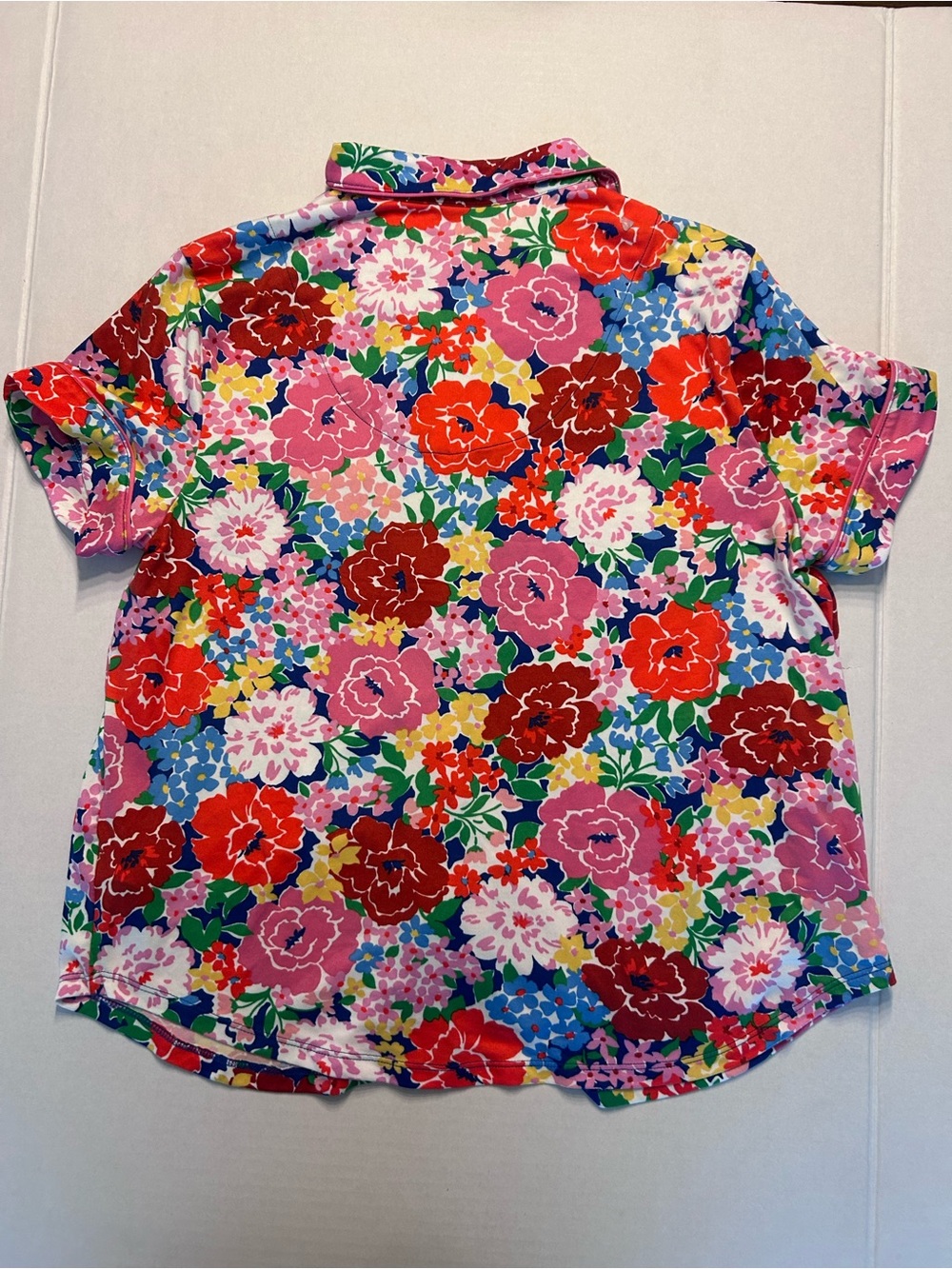 Kate Spade Blooming Florals Short Sleeve Pajamas Shorts Set Two Piece Size Large - Picture 4 of 11